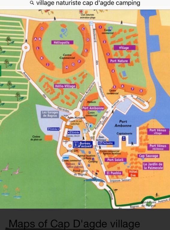 Studio Village Naturiste Port Nature 6 Agde Eksteriør bilde